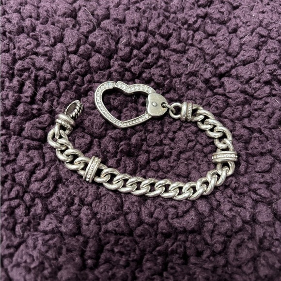 Silver Heart Chain Bracelet - Picture 4 of 5